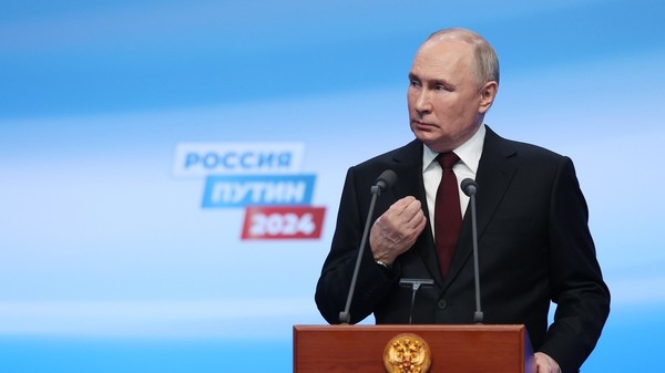 블라디미르 푸틴 대통령은 3일간의 선거 이후 러시아 국민의 신뢰와 지지에 감사를 표했습니다 ©Sputnik / Gavriil Grigorov