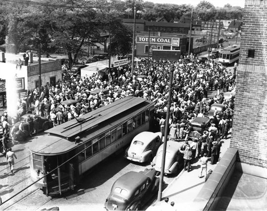 (사진: 1946년 미네소타 파업 투쟁)  [사진제공: 안광획 연구위원]